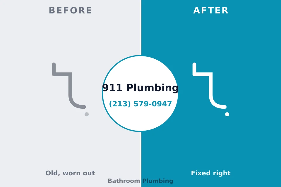 Before and after: plumbing company Elkhart, IN